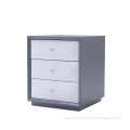 High Gloss Chest of 2 Drawers Bedside Table Cabinets Nightstand Units LED Lights